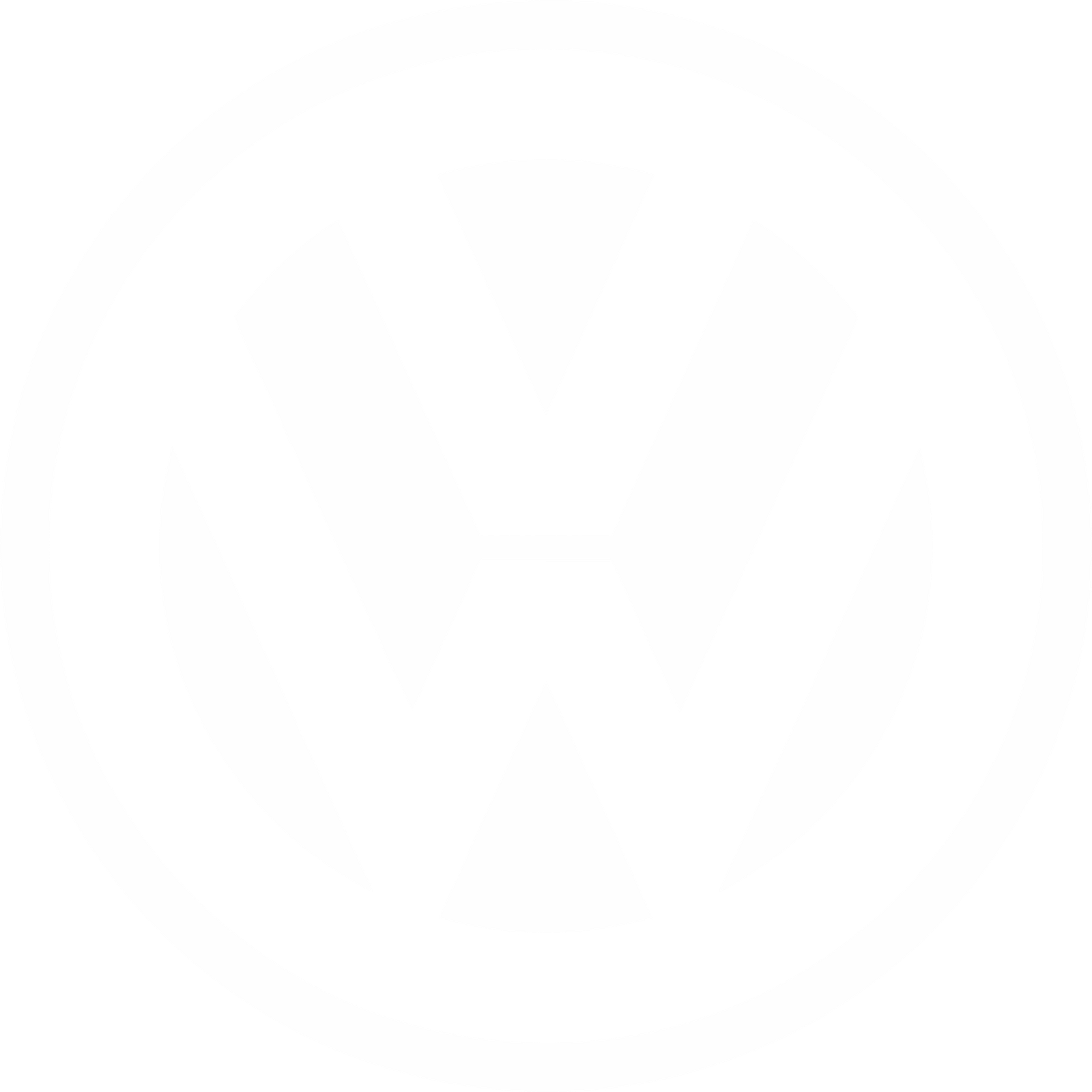 logo volkwagen blanco